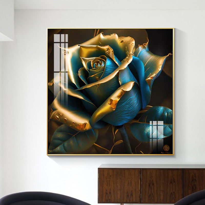Modern Luxury Abstract Rose Flower Canvas Print – Ideal for Living Room Decor & Gifts.