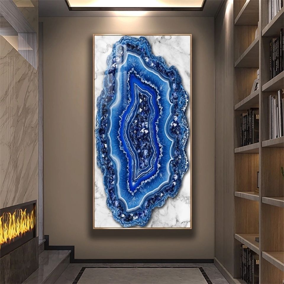 Hot Selling Abstract Luxury Marble Landscape 5D Diamond Crystal Painting – Wall Art for Home Decor.