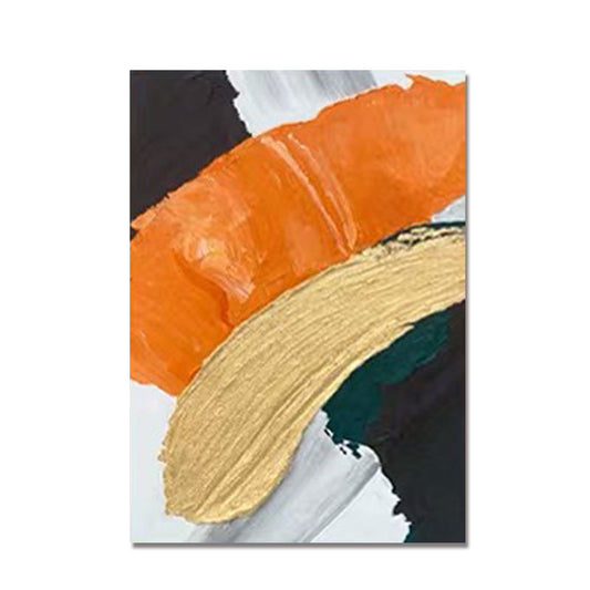 Abstract Landscape Hand-Painted Oil Painting – Custom Textured Modern Wall Art for Home Decor.