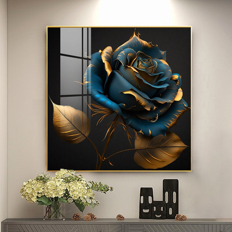 Modern Luxury Abstract Rose Flower Canvas Print – Ideal for Living Room Decor & Gifts.