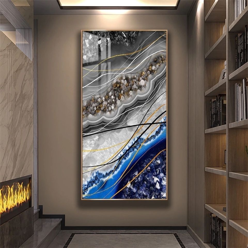 Hot Selling Abstract Luxury Marble Landscape 5D Diamond Crystal Painting – Wall Art for Home Decor.