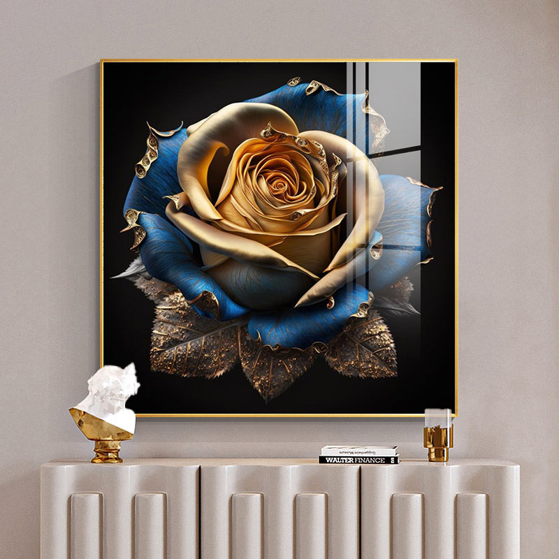 Modern Luxury Abstract Rose Flower Canvas Print – Ideal for Living Room Decor & Gifts.