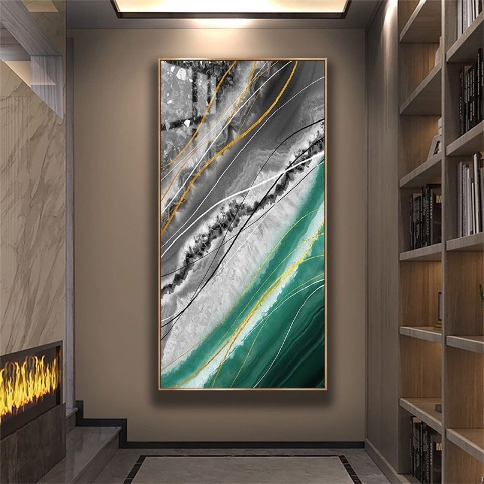 Hot Selling Abstract Luxury Marble Landscape 5D Diamond Crystal Painting – Wall Art for Home Decor.