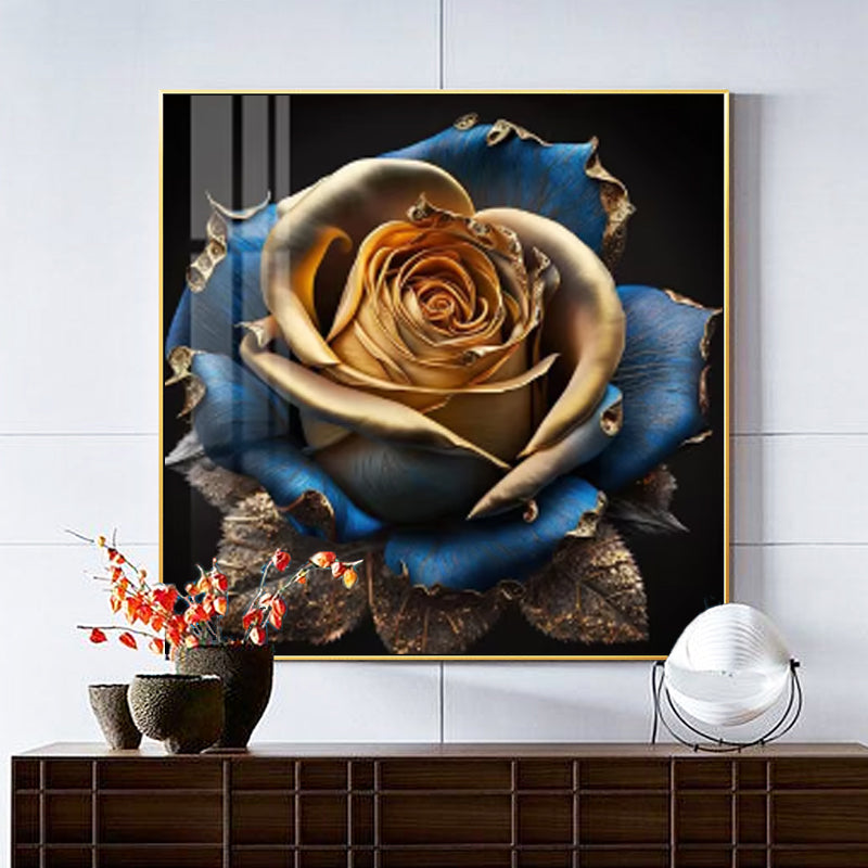 Modern Luxury Abstract Rose Flower Canvas Print – Ideal for Living Room Decor & Gifts.